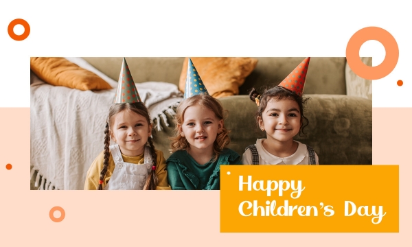 Schönen Kindertag, glücklich für immer!